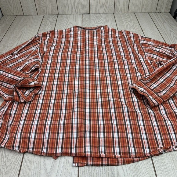 Marithe Francois Girbaud Shirt Mens 3XL XXXL Orange Long Sleeve Button‎ Up - Picture 7 of 7